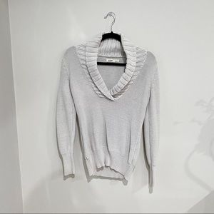 Old Navy Grey Shawl Neck Sweater